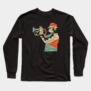 Colorful Jazz Musician Trumpeter Long Sleeve T-Shirt